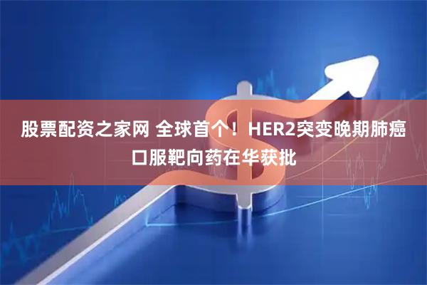股票配资之家网 全球首个！HER2突变晚期肺癌口服靶向药在华获批