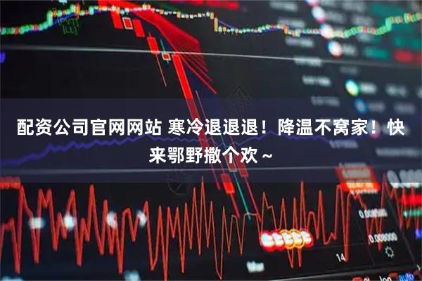 配资公司官网网站 寒冷退退退!降温不窝家!快来鄂野撒个欢~