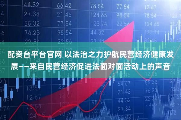 配资台平台官网 以法治之力护航民营经济健康发展——来自民营经济促进法面对面活动上的声音